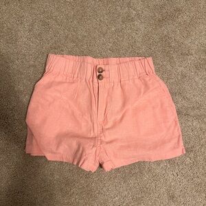 Forever 21 coral linen shorts
